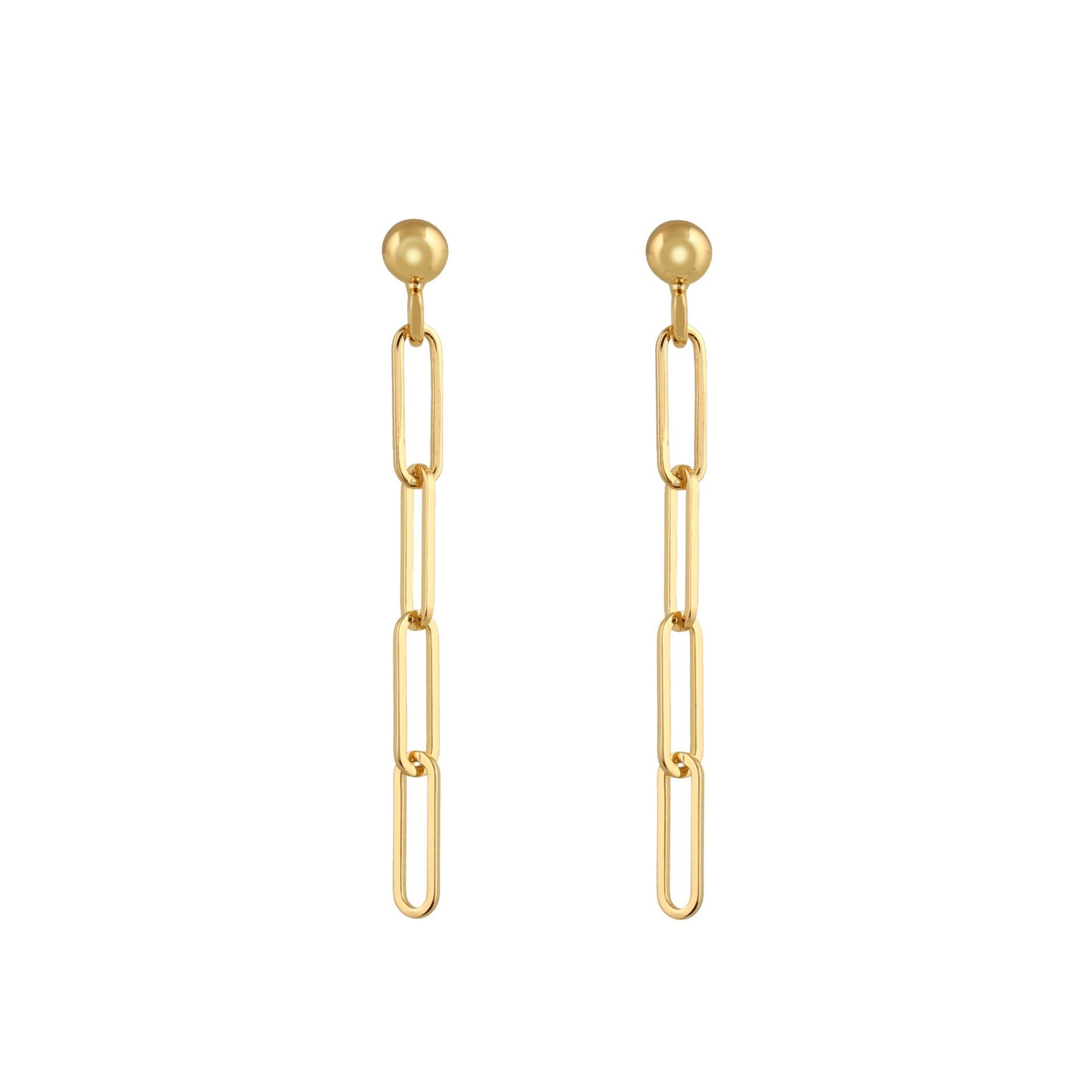 Orecchini Giovanni Raspini Cerchio Catena Medi Dorati 12355 - Foto 4