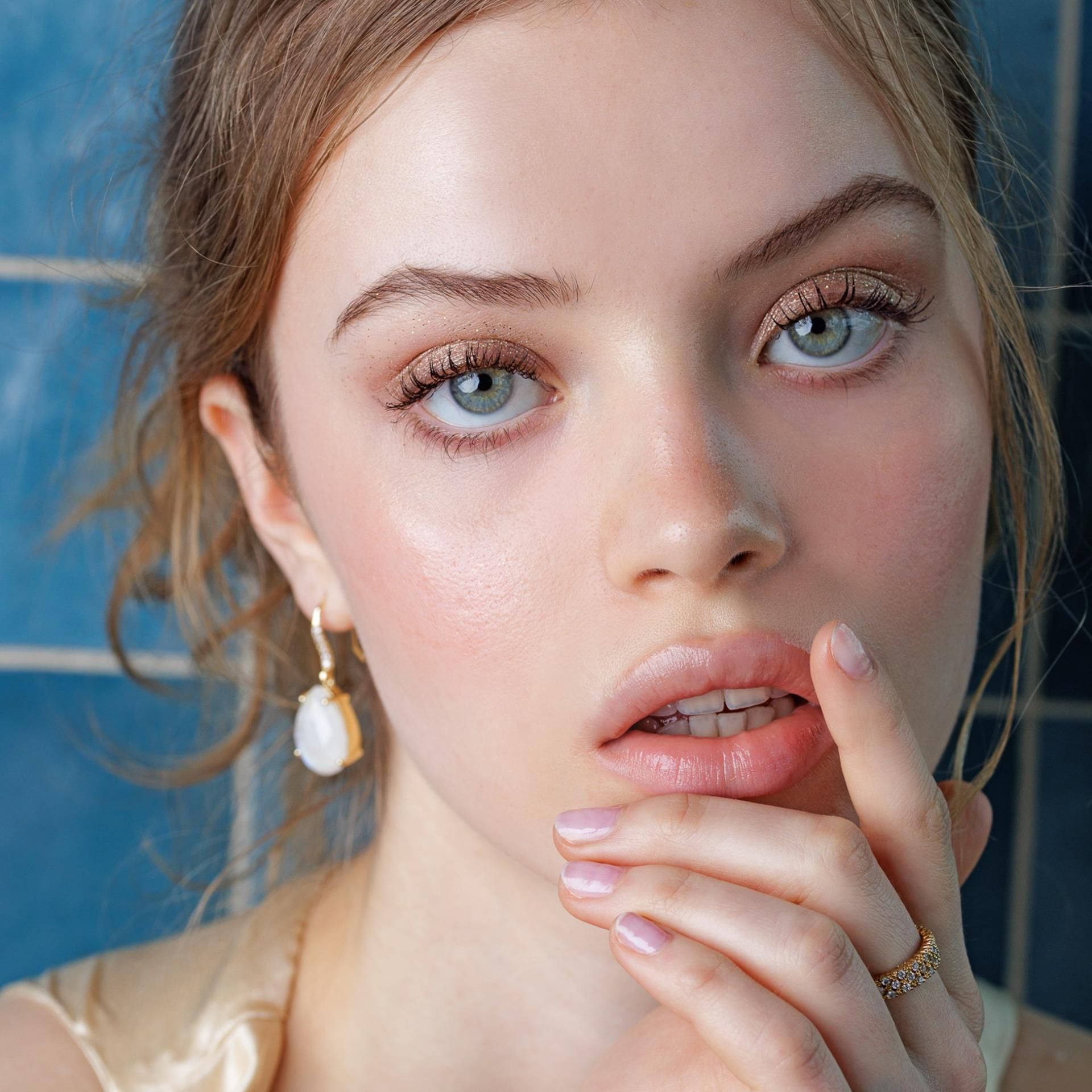 Moonstone earrings