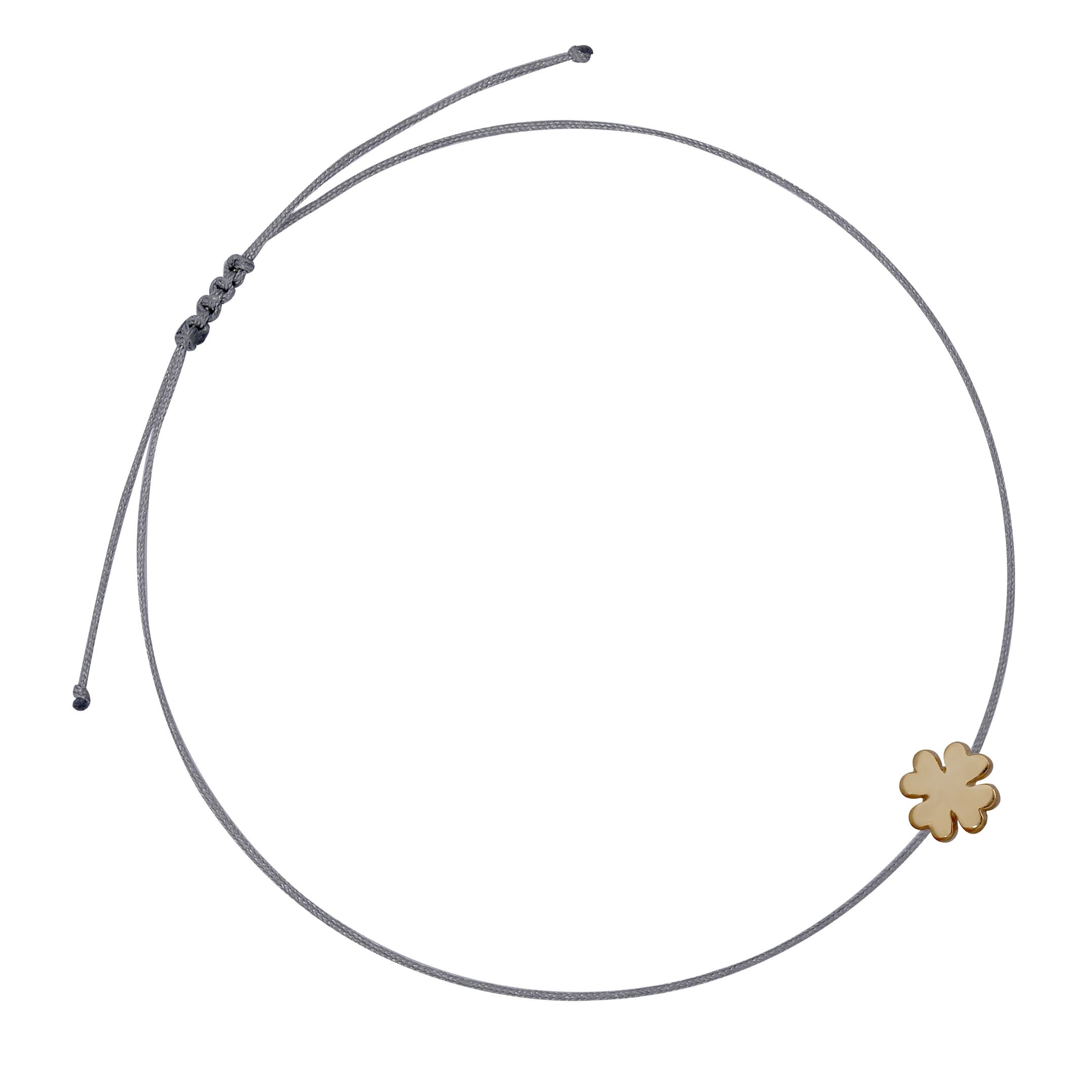 Bracelet cloverleaf grey