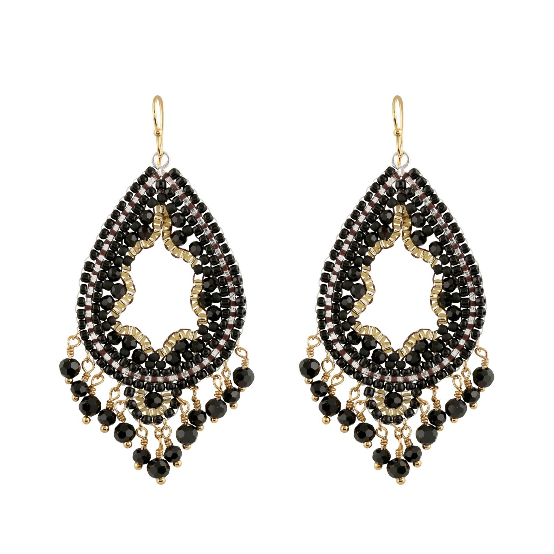 Boho Waterdrop Black/Gold