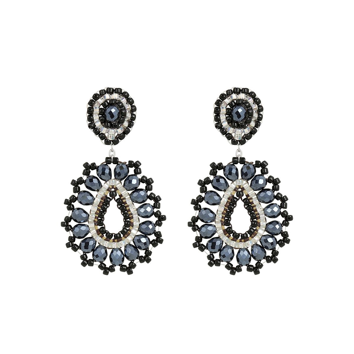 Boho Drop Navy/Silver