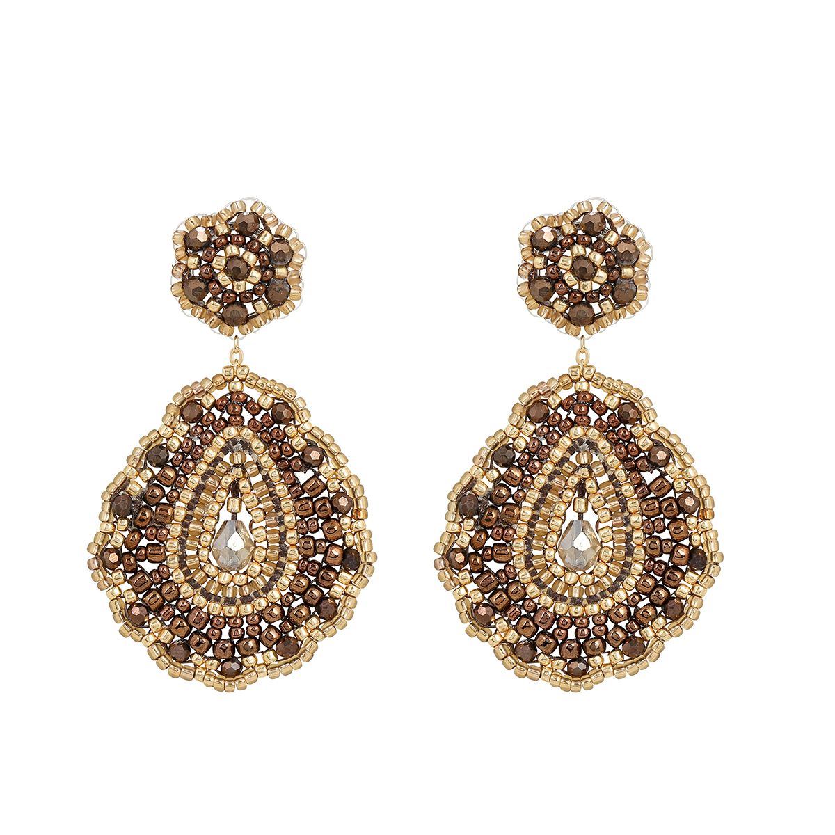 Boho Flower-Tropfen Brown