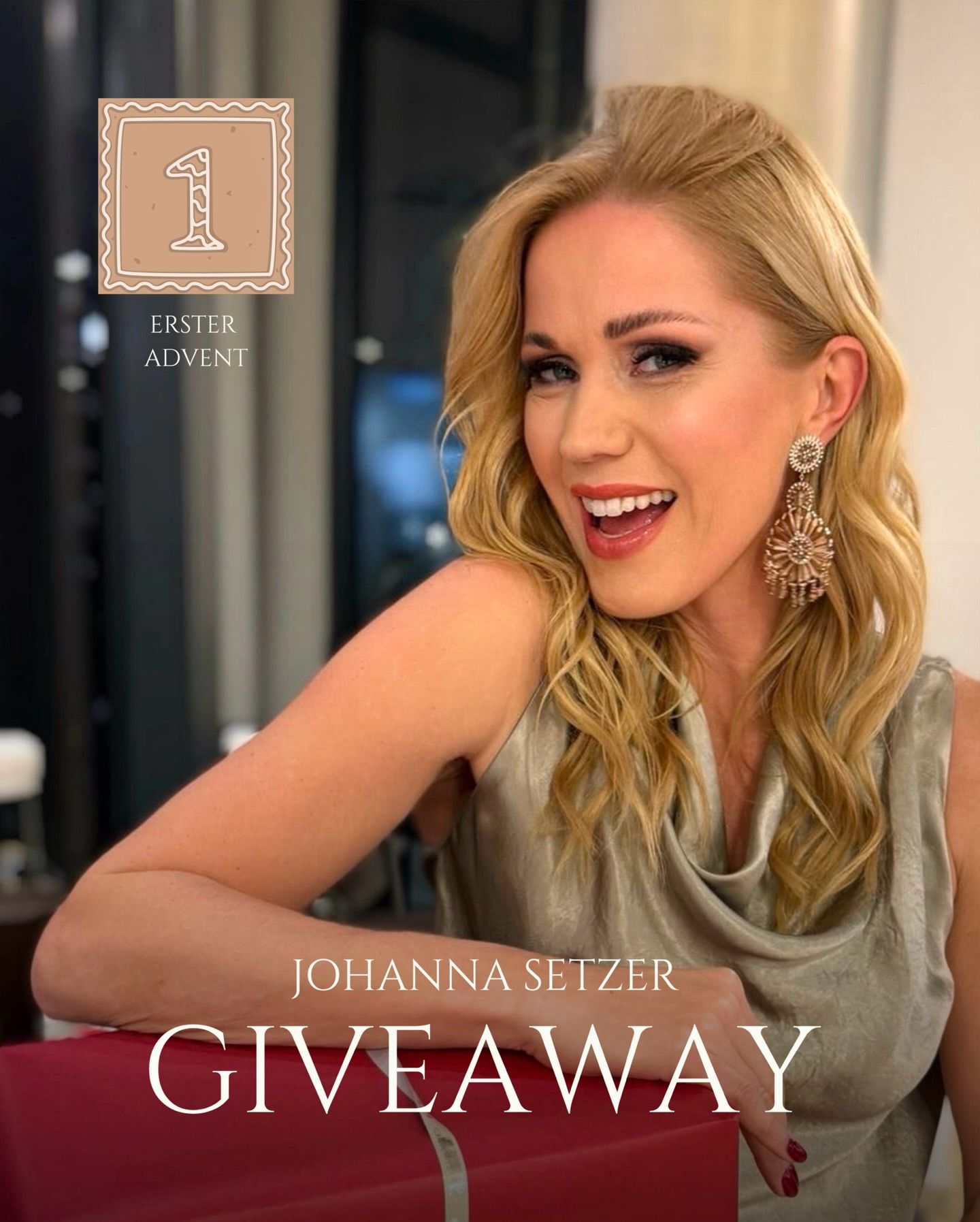 🎄✨ 1. Advent Gewinnspiel mit Johanna Setzer ✨🎄
 Das erste Lichtlein brennt und wir möchten die Adventszeit mit euch mit einem ganz besonderen Weihnachtszauber beginnen. 

Gemeinsam mit der wundervollen @johannasetzer_theofficialsite verlosen wir die beiden festlichen Ohrringe aus diesem Post ❤️🎁

So wirst du Teil unseres Adventzaubers:
 • Folge @johannasetzer_theofficialsite und @cajoyjewelry • Like diesen Beitrag • Tagge eine Person, der du zu Weihnachten gerne ein Paar dieser Ohrringe schenken würdest • Für extra Weihnachtsglück: Teile diesen Beitrag in deiner Story und erwähne uns ✨

Das Gewinnspiel läuft bis Montag, 1.12.2025, 23:00 Uhr.
 Wir wünschen euch einen funkelnden ersten Advent &amp; ganz viel Glück! ✨🎄💫