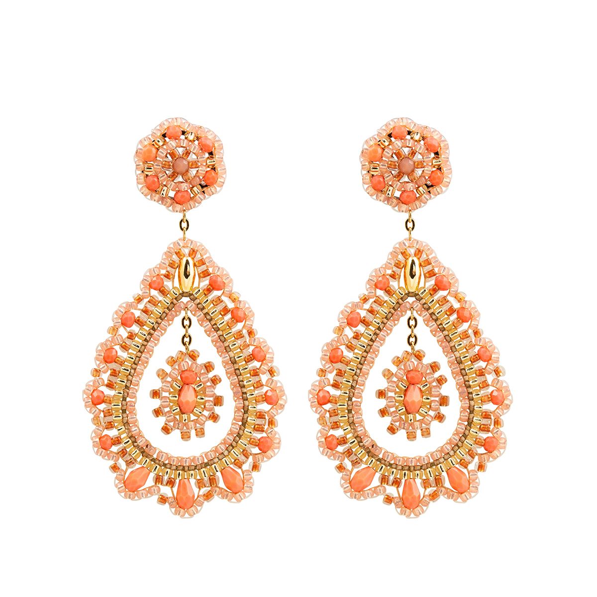 Boho Tropfen Koralle Pendant