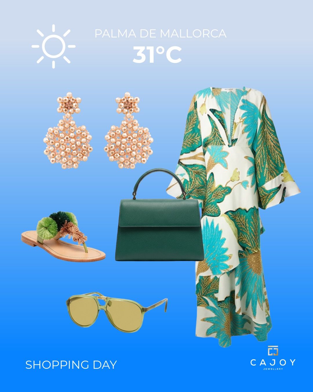 Sunny in Mallorca. Sunny in Vienna. Sunny in Munich. Sunny in Klosterneuburg: Looks like it’s CAJOY Weather Everywhere … CAJOY 🌼🌸

🇪🇸 Boutique Palma

Calle Jaime III 6a

07012 Palma

Telefon: +34 630 64 74 01

Öffnungszeiten

Montag - Samstag von 11.30 - 20.30 Uhr