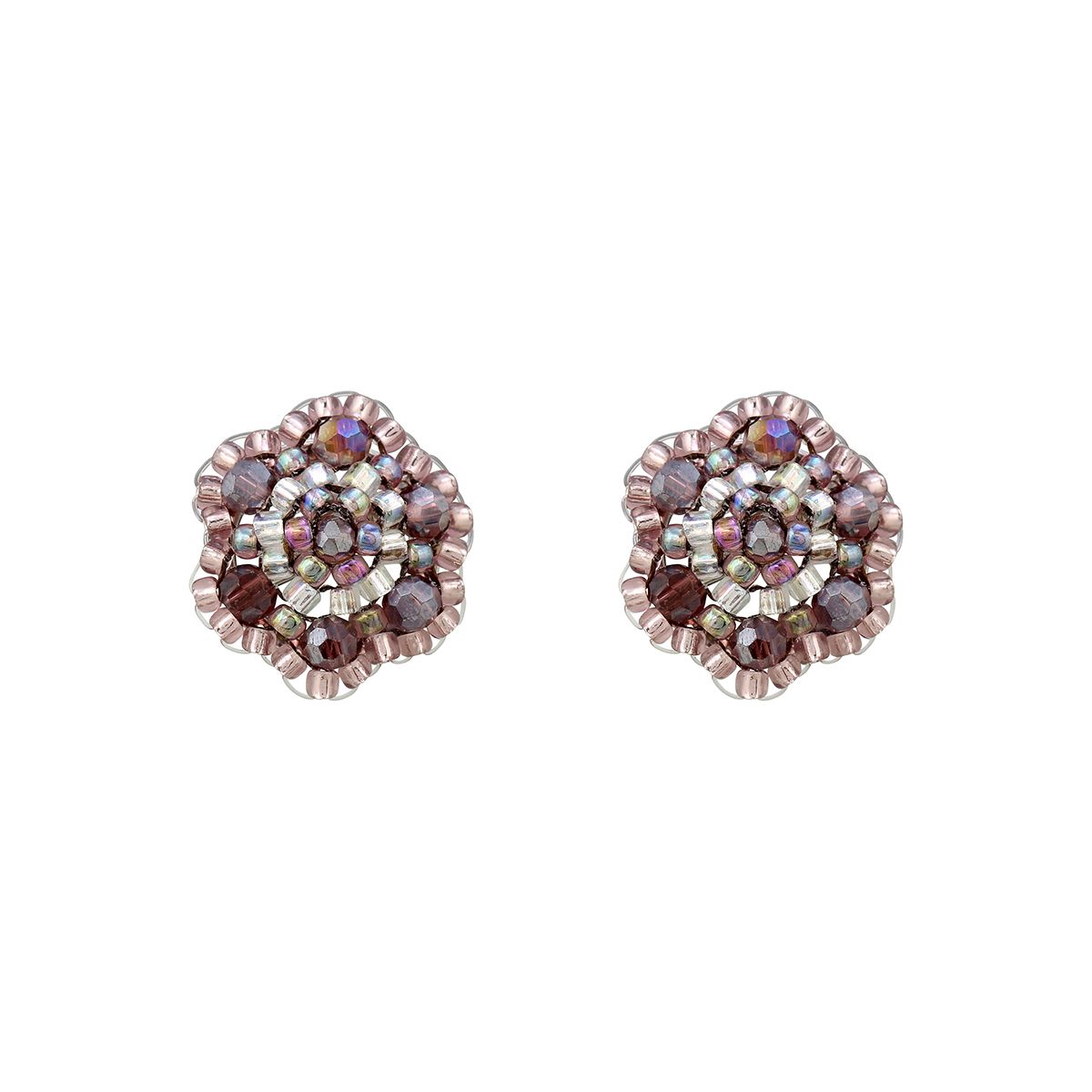 Fleur Boho Studs Violett