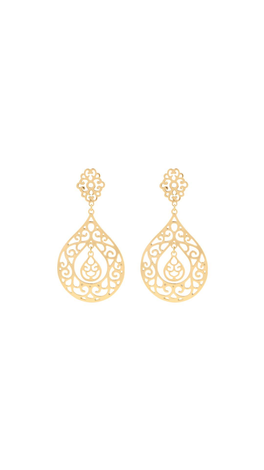 Boucles d'oreilles ornementales