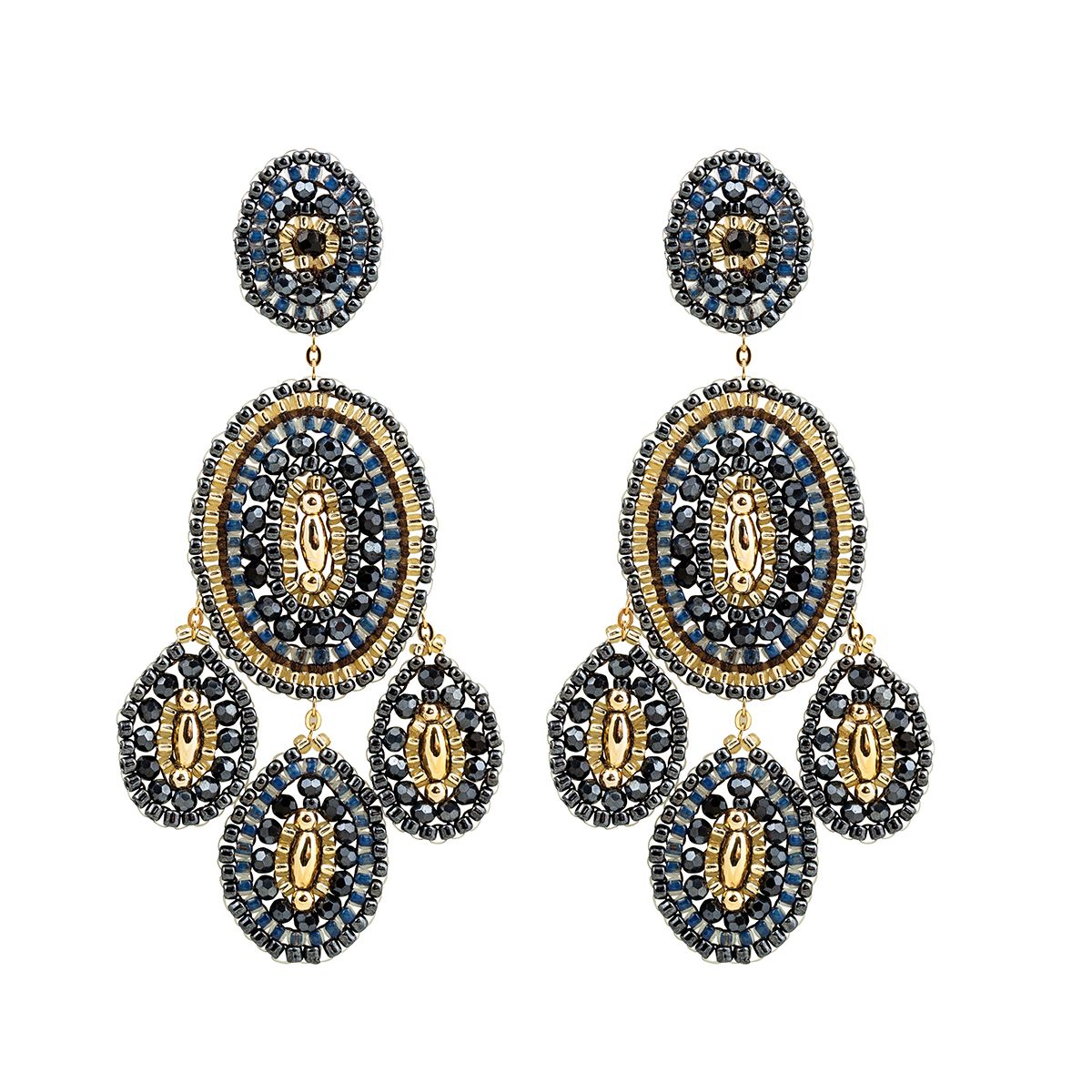 Boho Ovale Midnight Blue