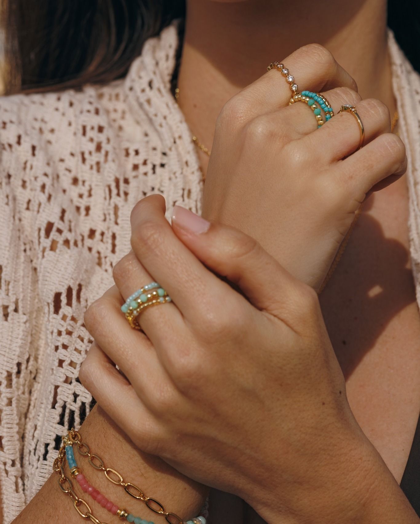 Mix And Match For Summer 2026: Boho Ringe Combination ... CAJOY 🩵✨