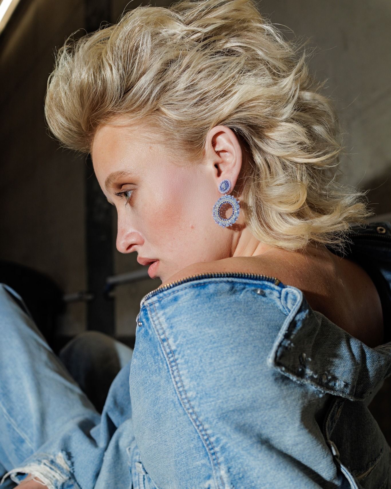 Ice Glow: Boho Small Circle Eisblau ... CAJOY ❄️💎