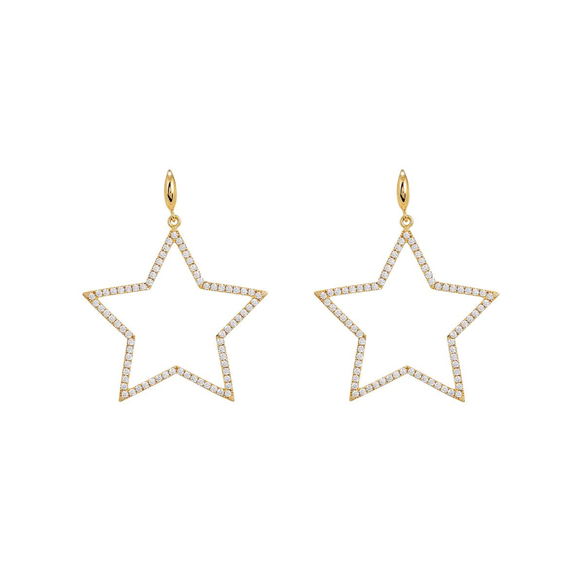 Ohrhänger Crystal Star