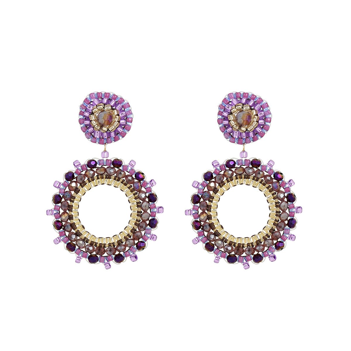 Boho Small Circle Vibrant Purple