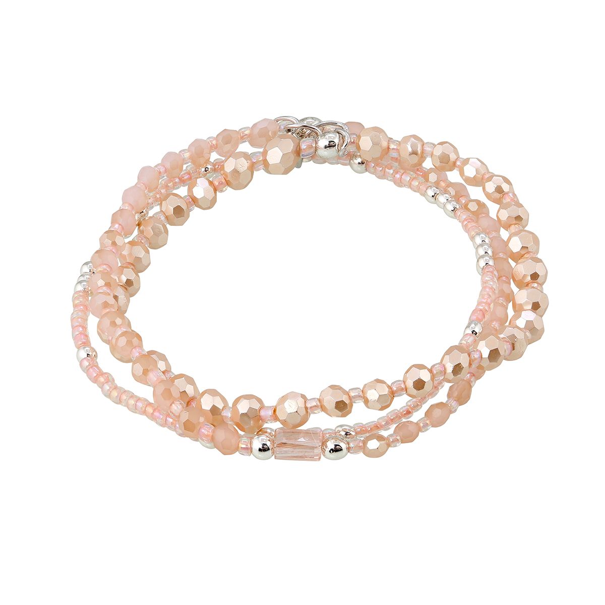 3-fach Armband Rosé