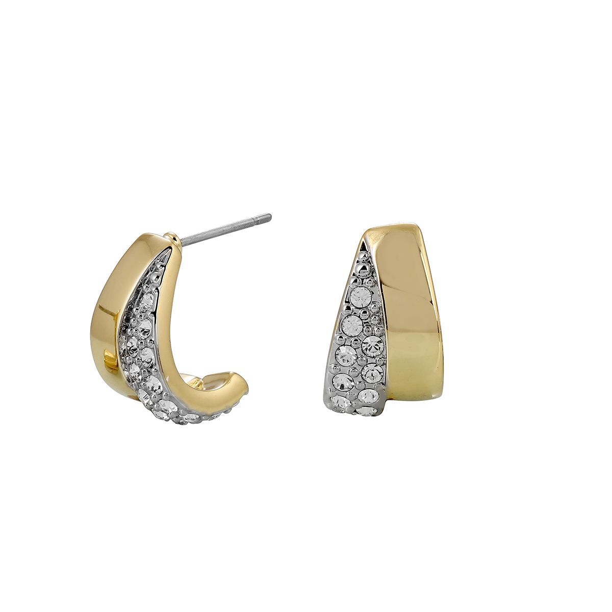 Duo Crystal Hoops