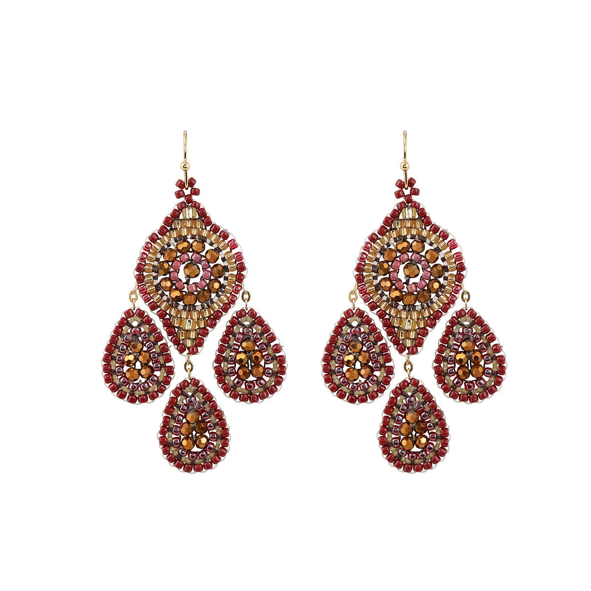 Boho Dreamcatcher Bordeaux/Gold