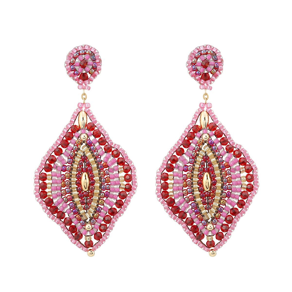 Boho Cateye Red/Pink