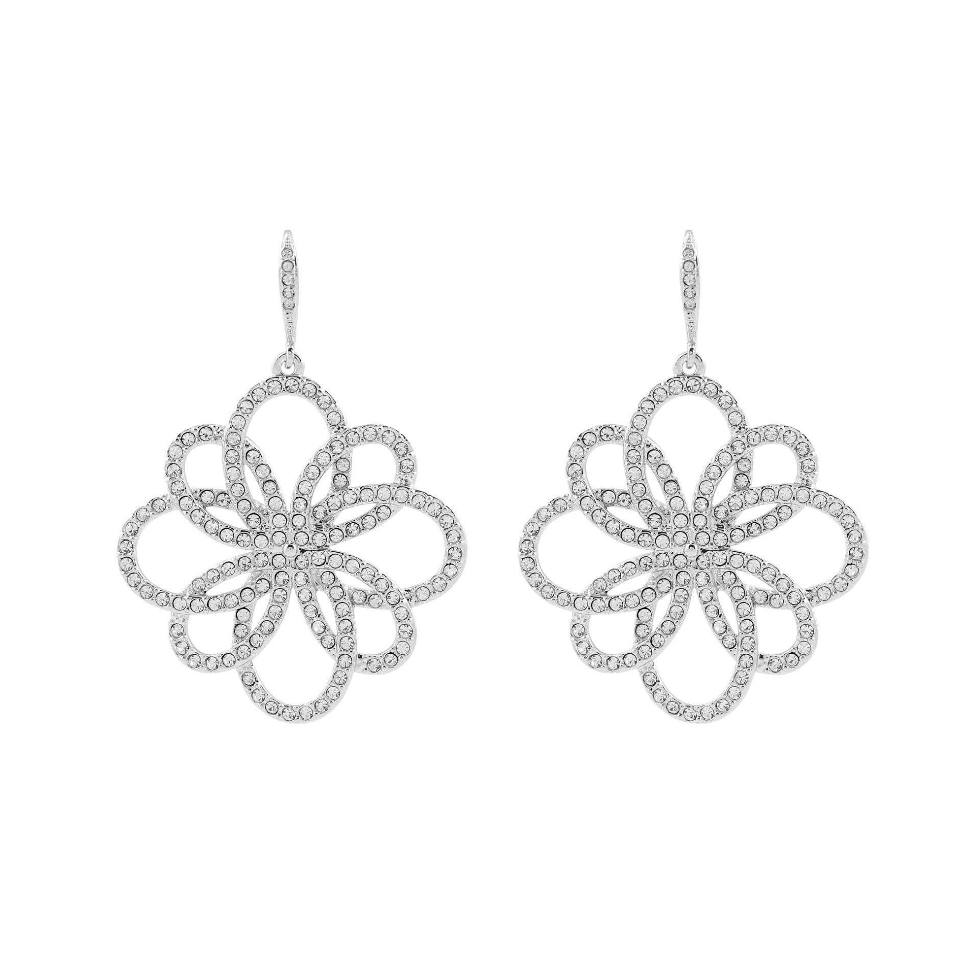 Kristallblütenohrringe