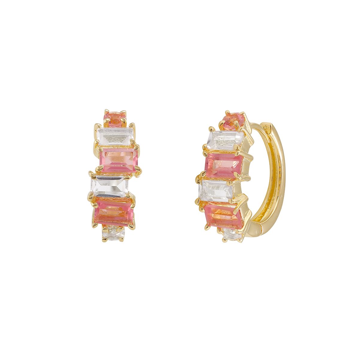 Kreole Edelsteine Rosa/Weiß