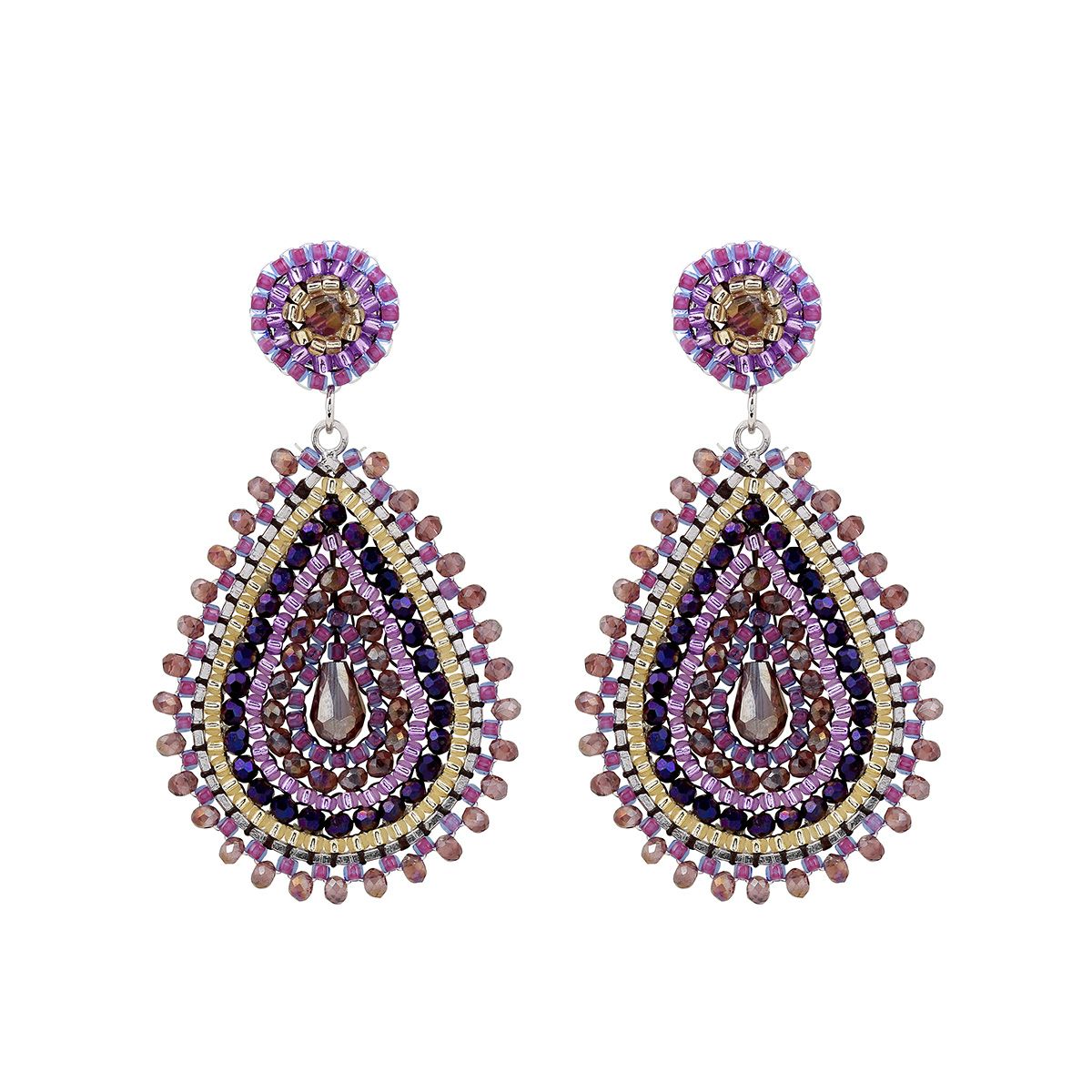 Boho Tropfen Vibrant Purple