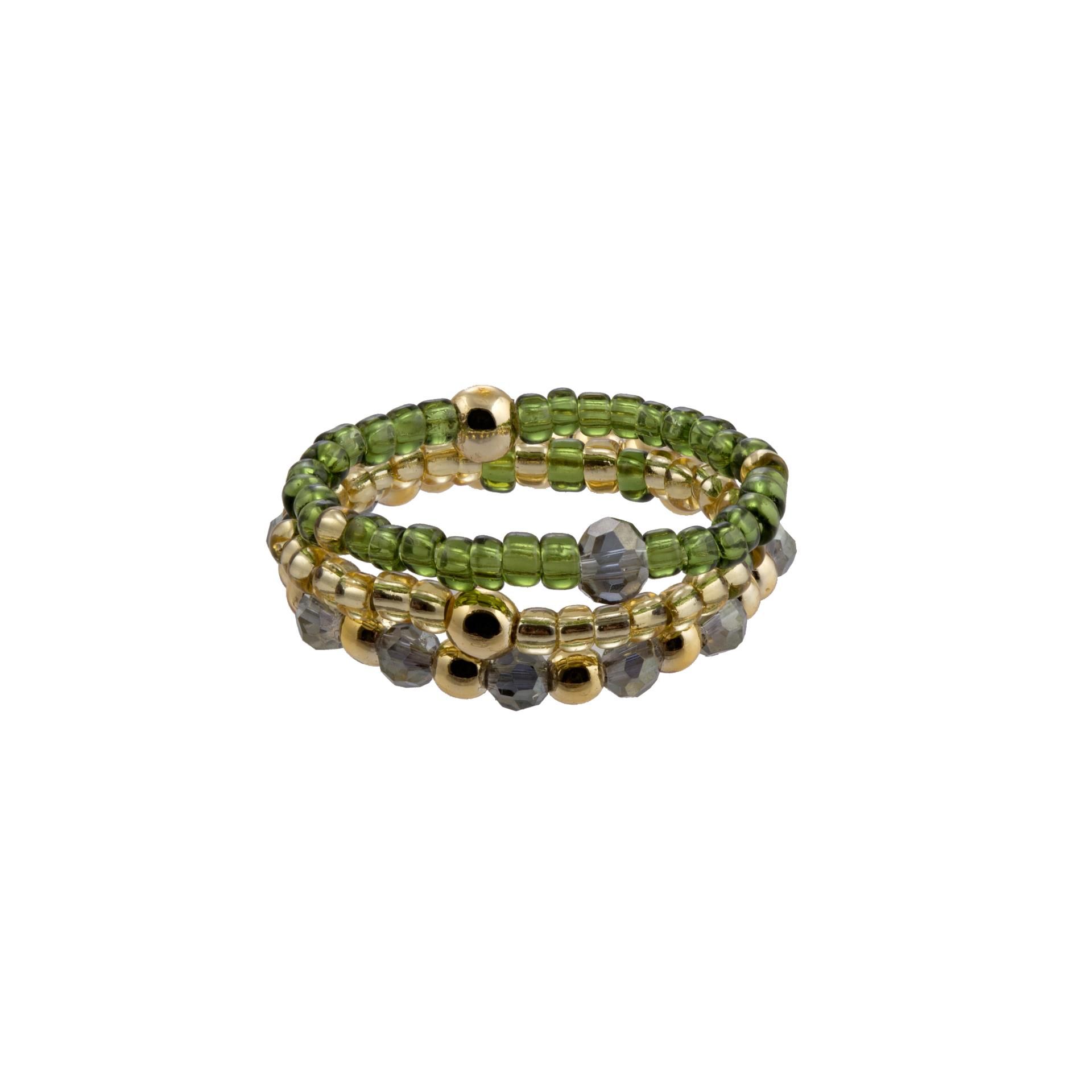 Boho Combination Ringe Grün/Grau Boho Combination Ringe Grün/Grau