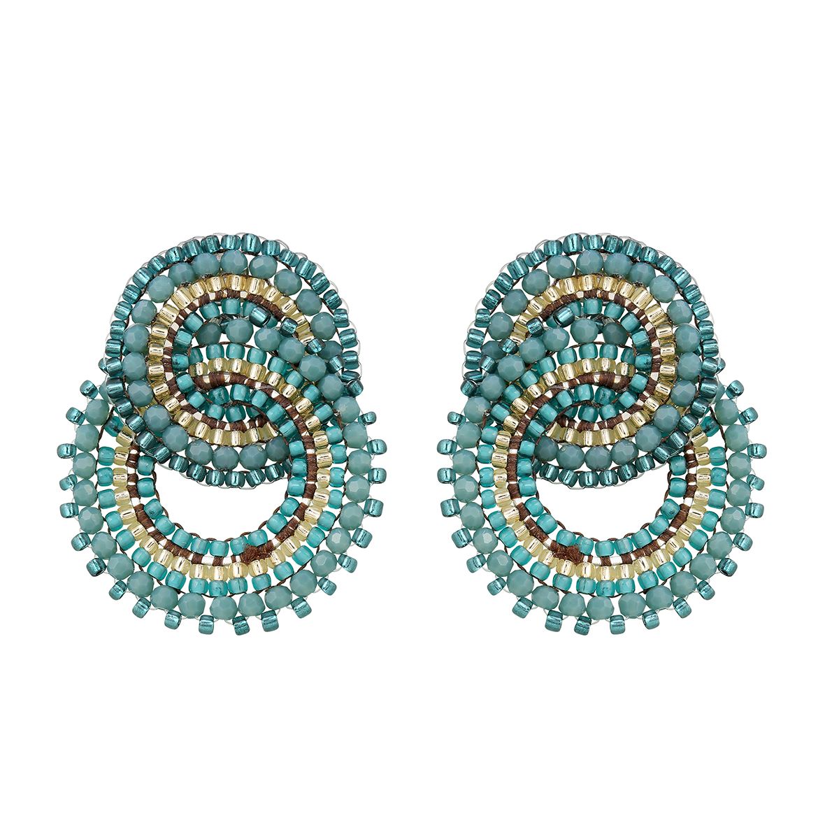 Boho Twisted Circles Petrol