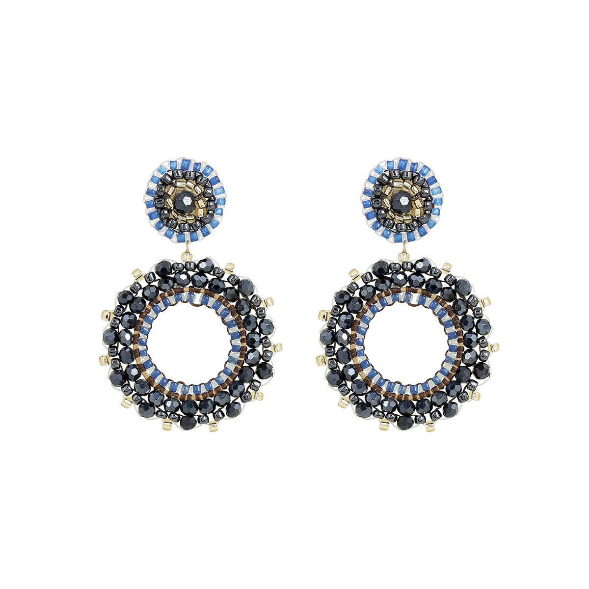 Boho Small Circle Midnight Blue