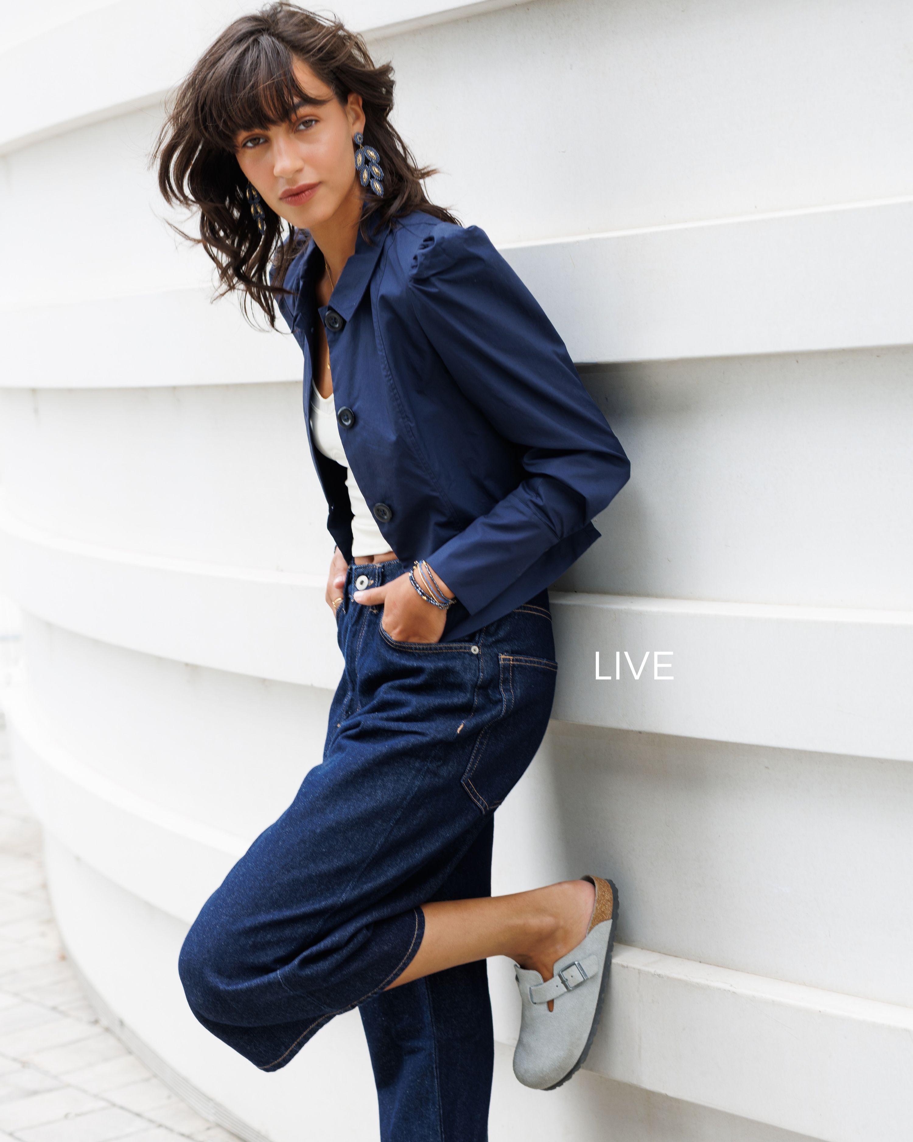 Denim on denim, jewelry on point 💙✨

A full denim look, bold blue statement earrings and the perfect finishing touch. The Boho Leaves Midnight Blue and V-Kette Badges bring effortless elegance to your everyday wardrobe. 

Classic denim meets modern jewelry for a look that works from morning coffee to dinner plans.

Ready to elevate your denim look? Discover your new favorite pieces from CAJOY’s F/W 2026 Collection and shop the look now 💙