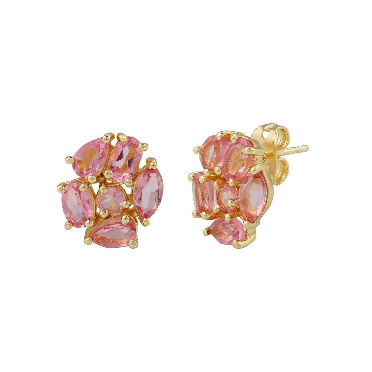 Studs Rosa Tourmaline Hydro