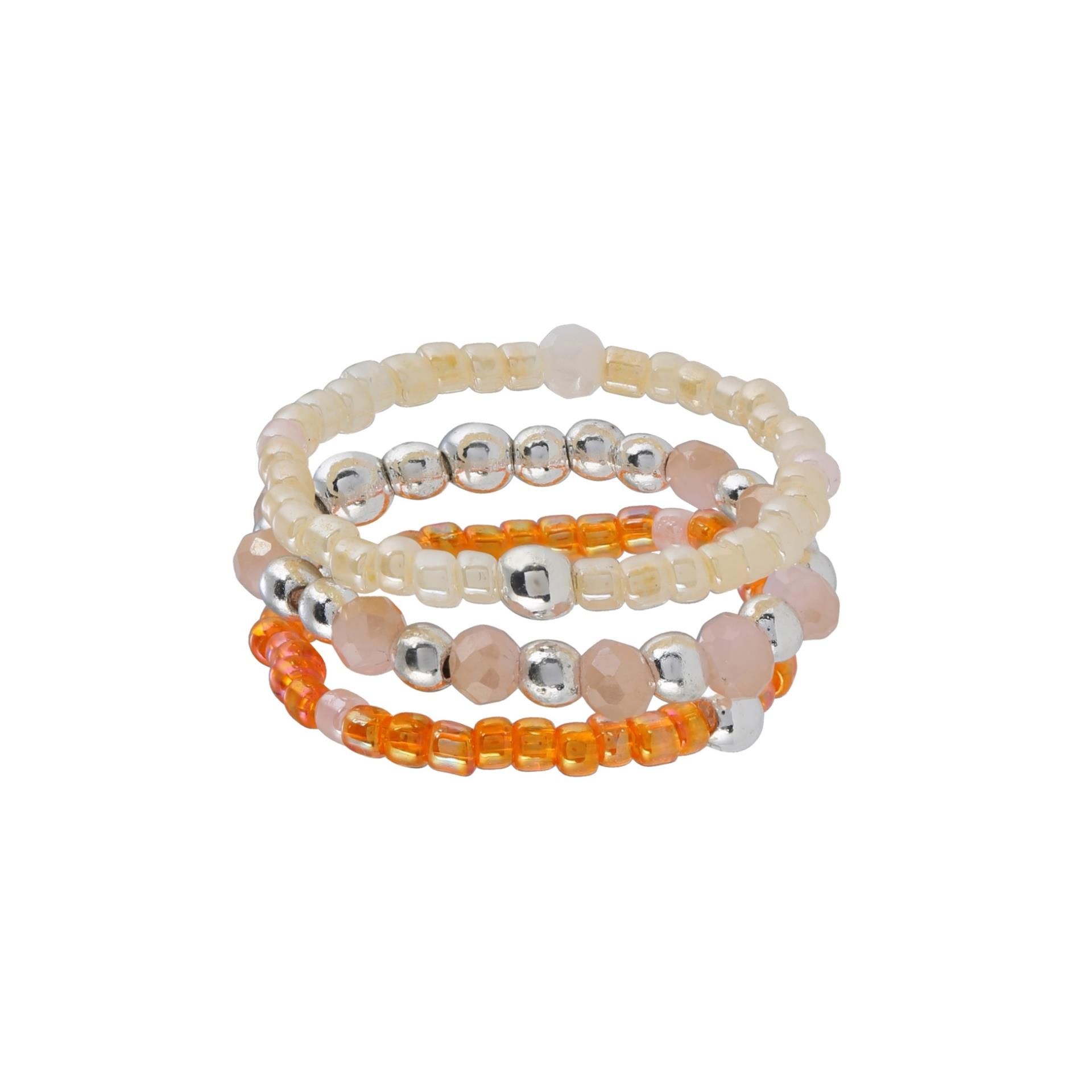 Boho Combination Ringe Orange/Creme Boho Combination Ringe Orange/Creme