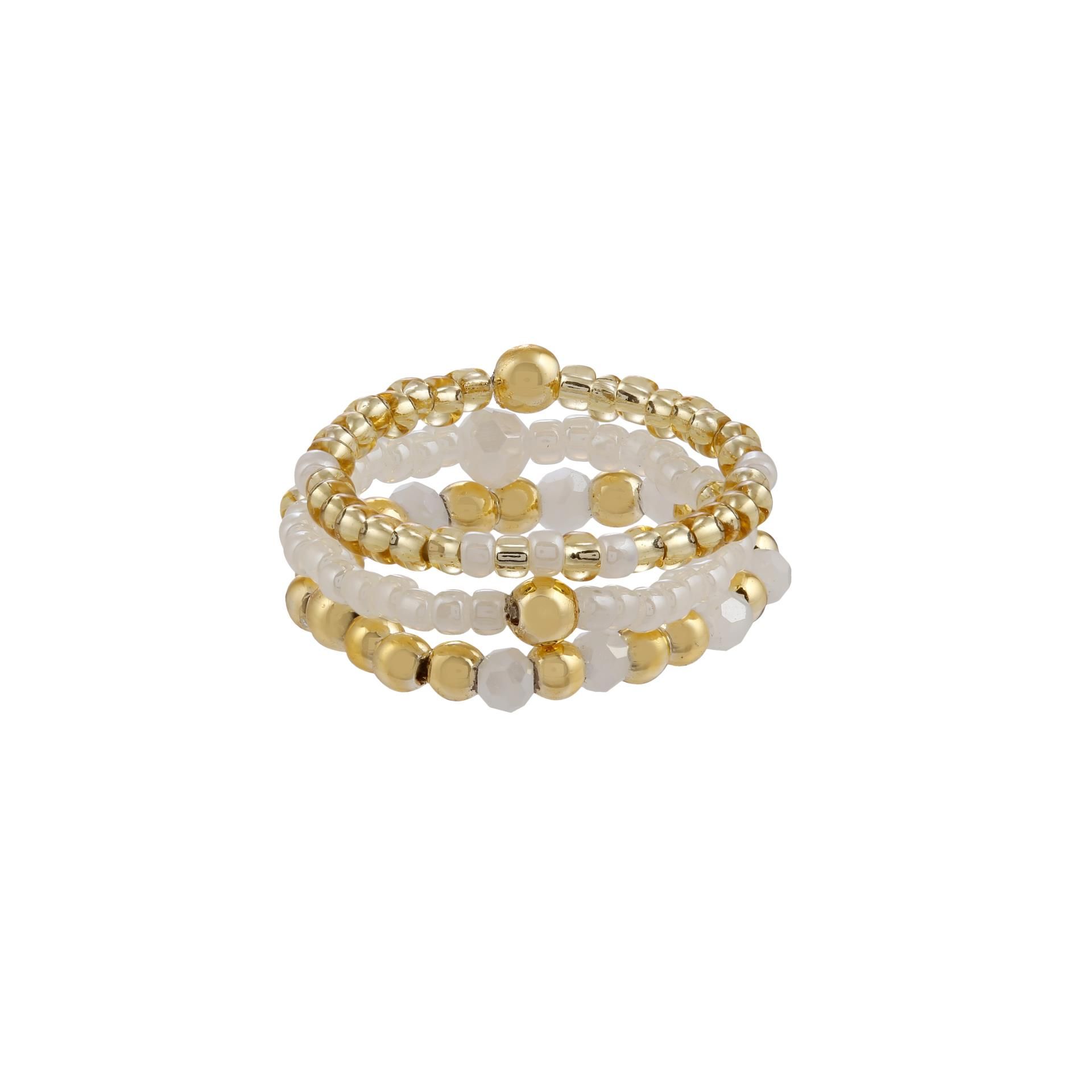 Boho Combination Ringe White/Gold Boho Combination Ringe White/Gold