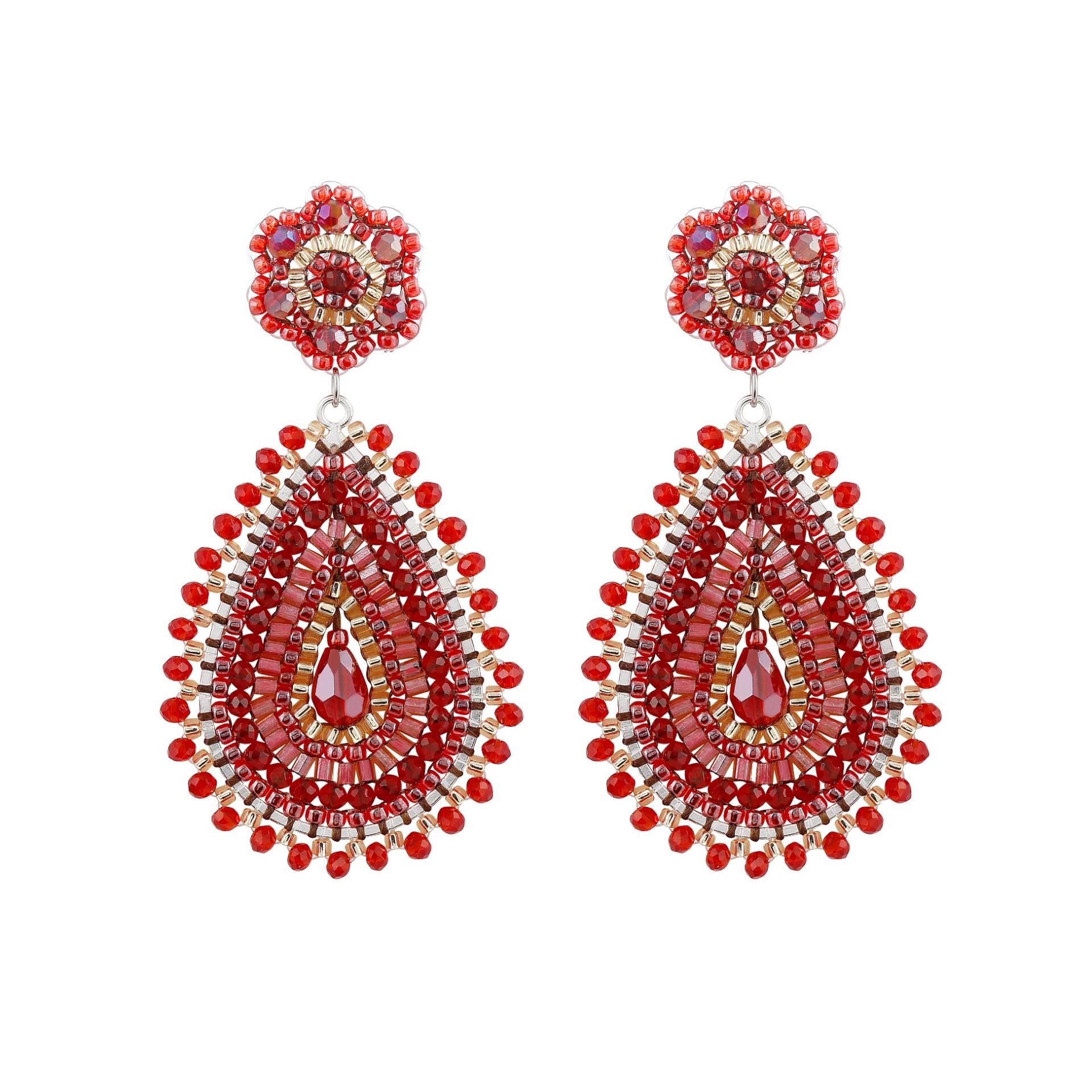 CLIP Boho Tropfen Kaminrot