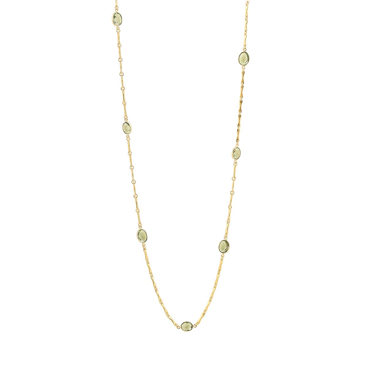 Kette grüner Amethyst