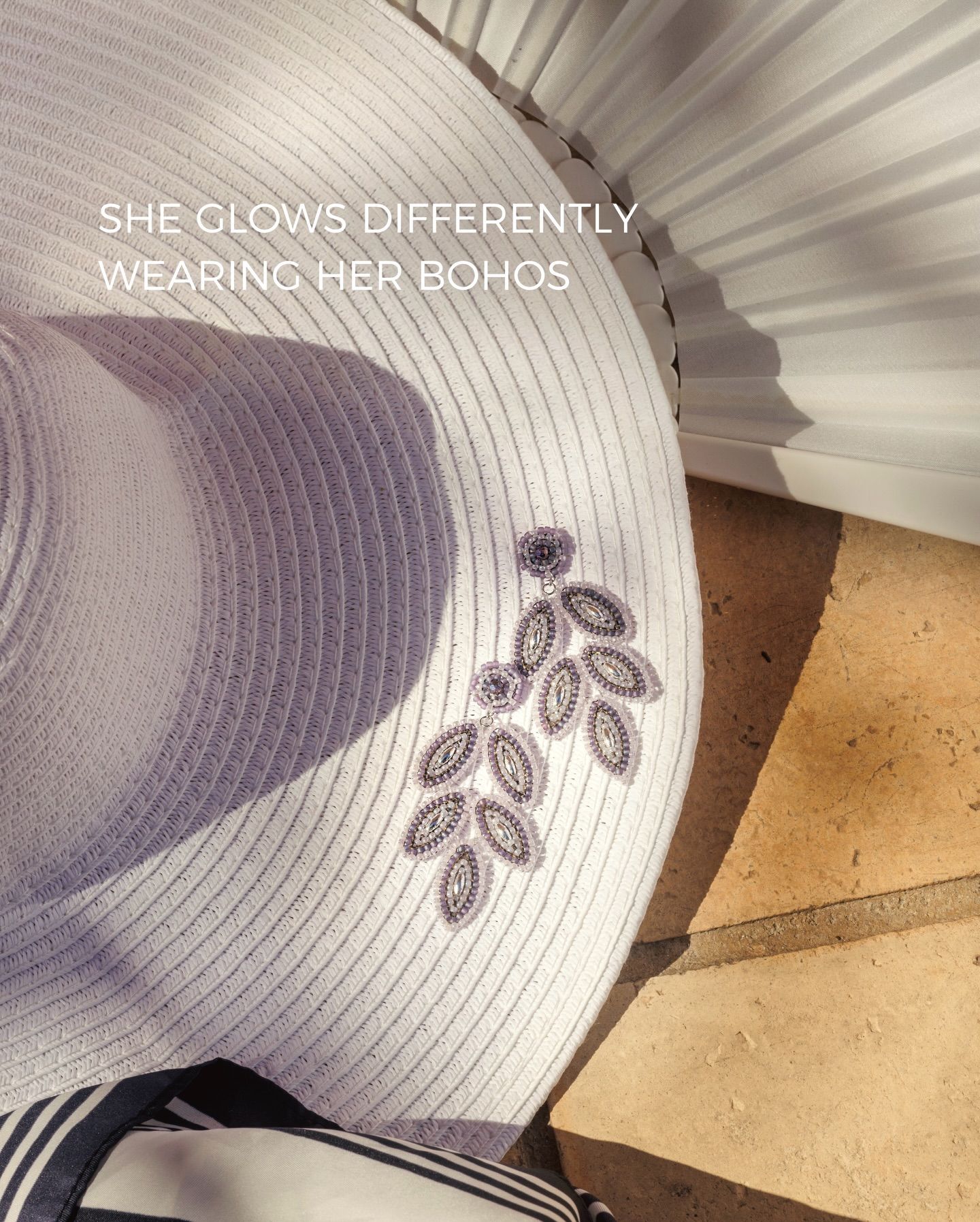 She Glows Differently Wearing Her Bohos: Boho Leaves Lavender … CAJOY 💜🪻🤍