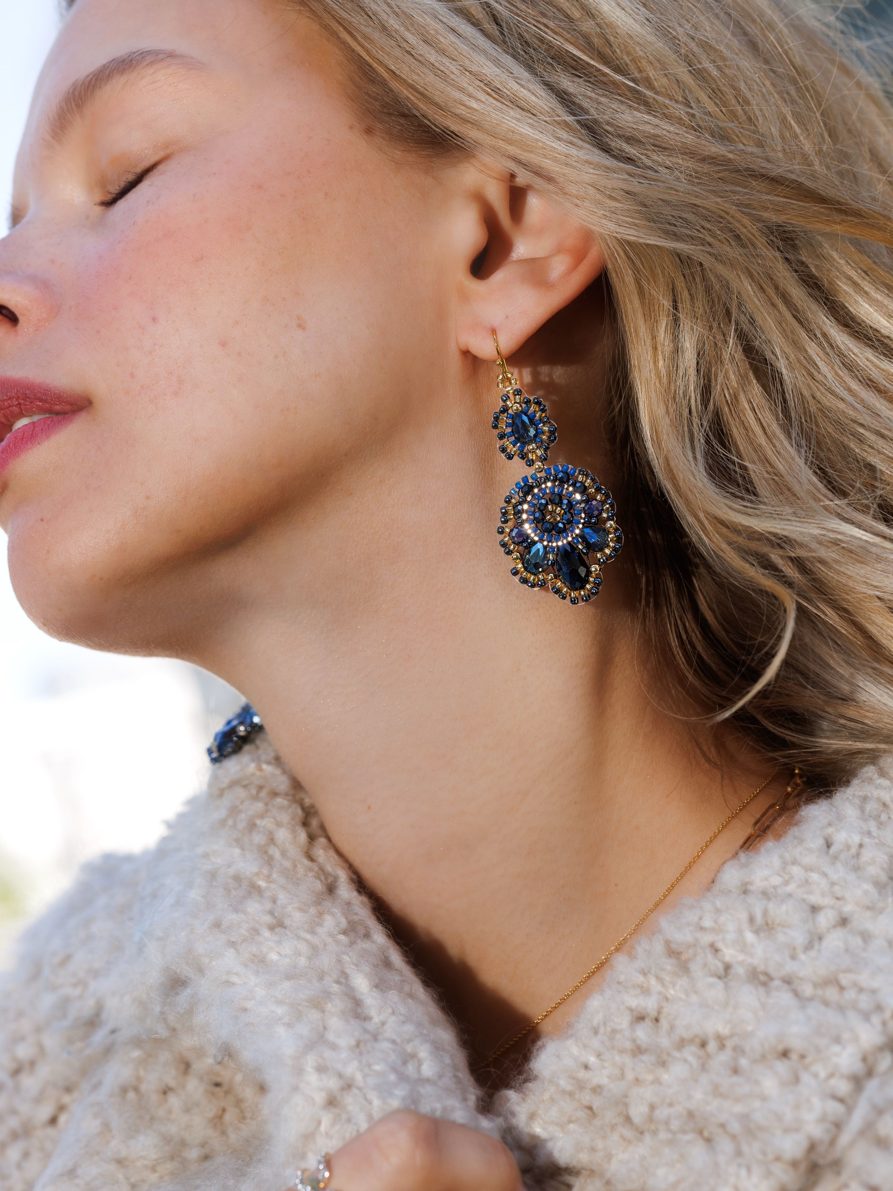 Who said midnight blue has to wait until midnight? 💙☀️

We are officially doing the day shift.

Deep blue meets delicate floral details for that unexpected pop of color that works just as well with denim, a crisp white shirt or your favorite knit as it does after dark.

Coffee at 10. Lunch at 1. Plans at 7.

Boho Flora Midnight Blue … CAJOY ✨