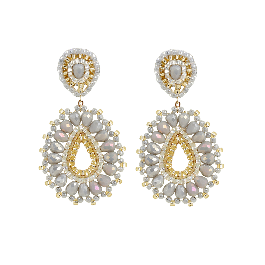 Boho Drop Grey/Gold