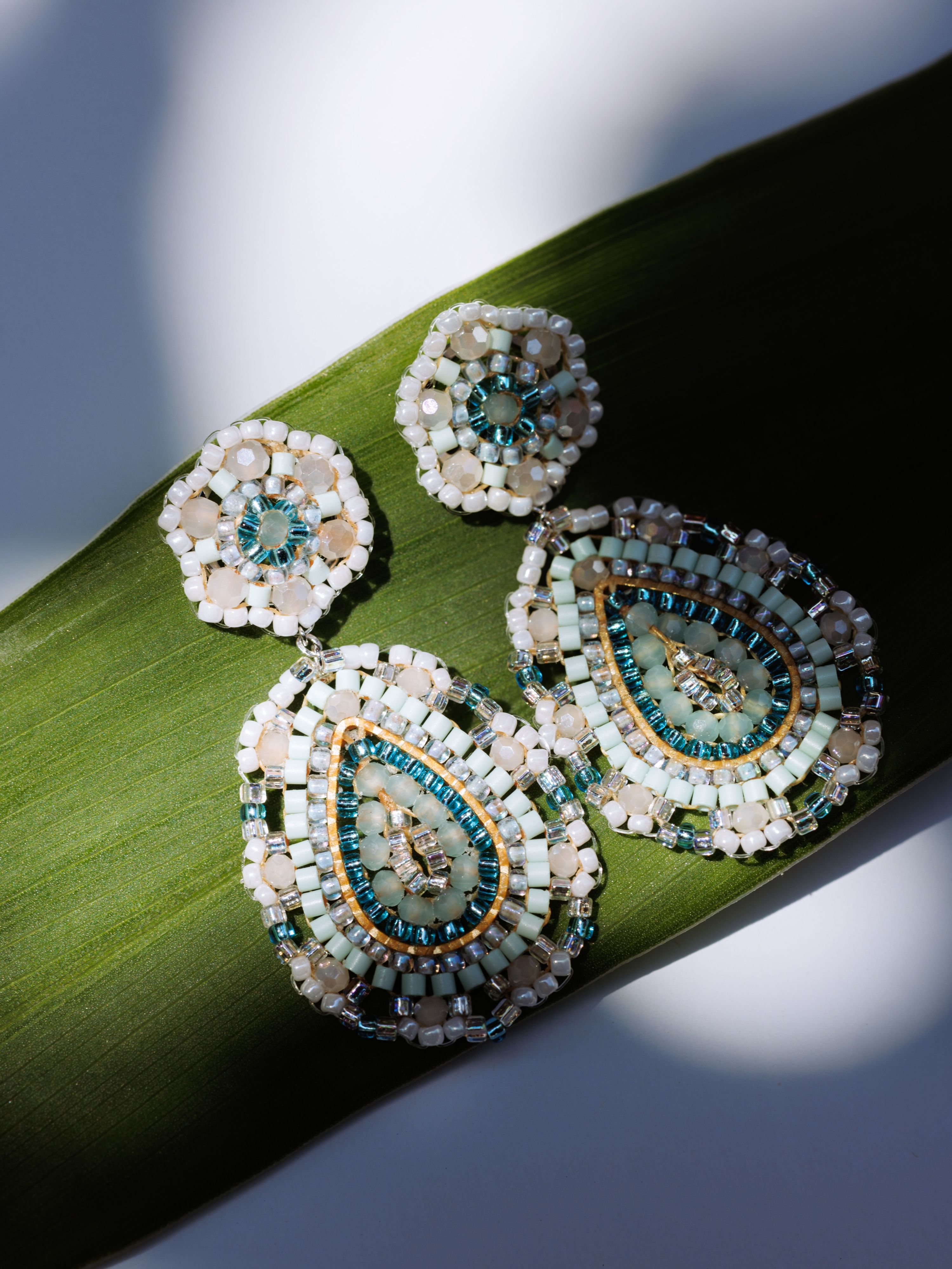 Currently Blooming Somewhere Under The Sun: Boho Tropfen Small White/ Mint, Boho Dreamcatcher White/ Silver … CAJOY 🤍🫧